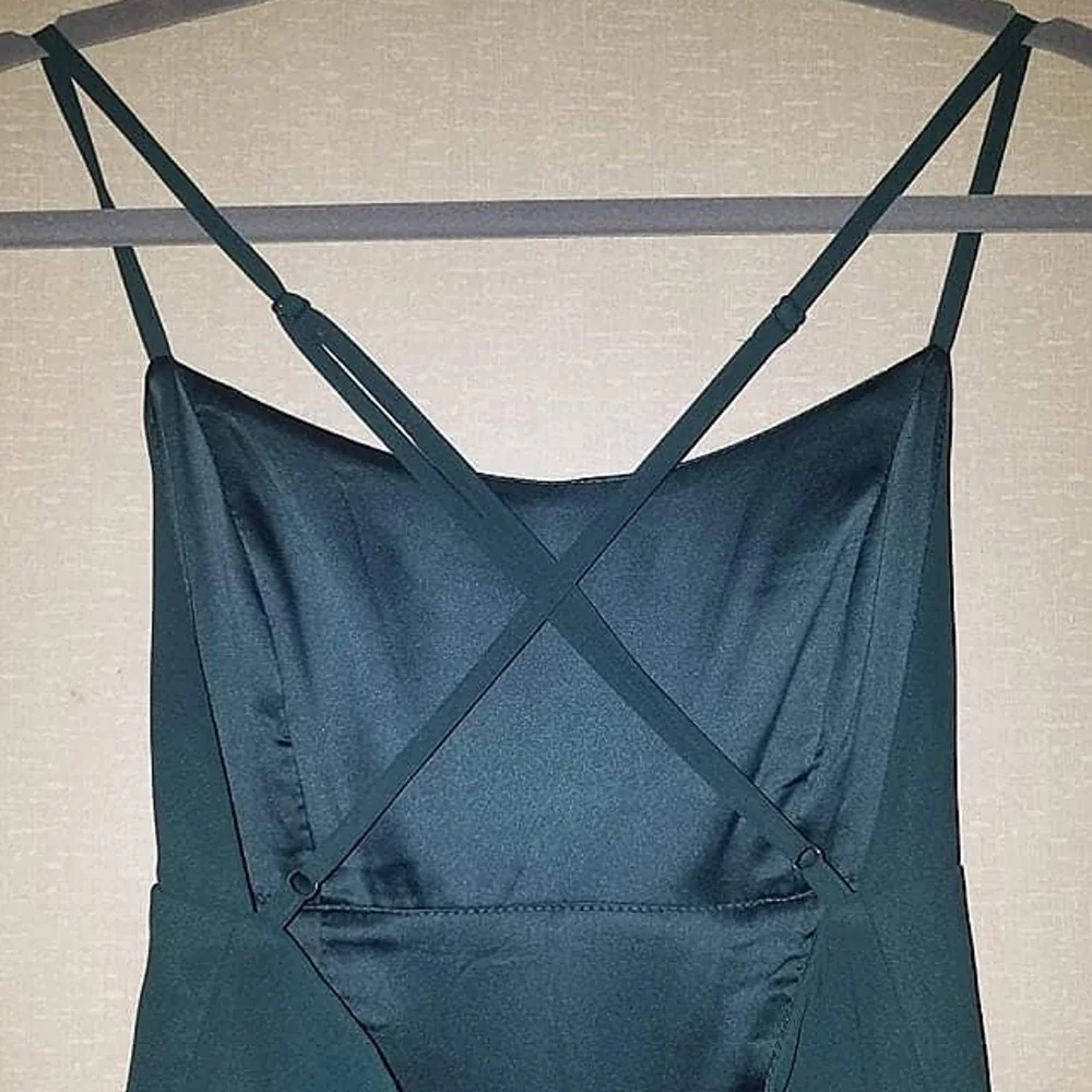 Lulu's Romance Forest Green Backless Maxi Dress - Picture 5 of 7